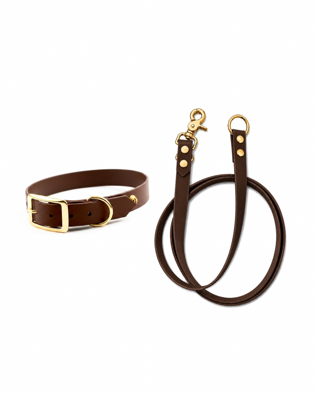 Set l’essentiel - Laisse marron