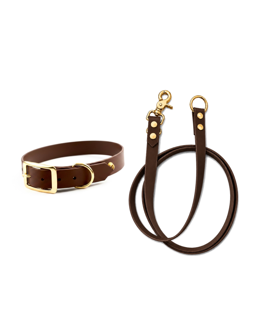 Set l’essentiel - Laisse marron