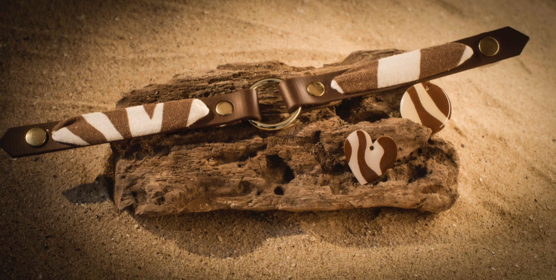 Porte-médaille clipit - Safari chic