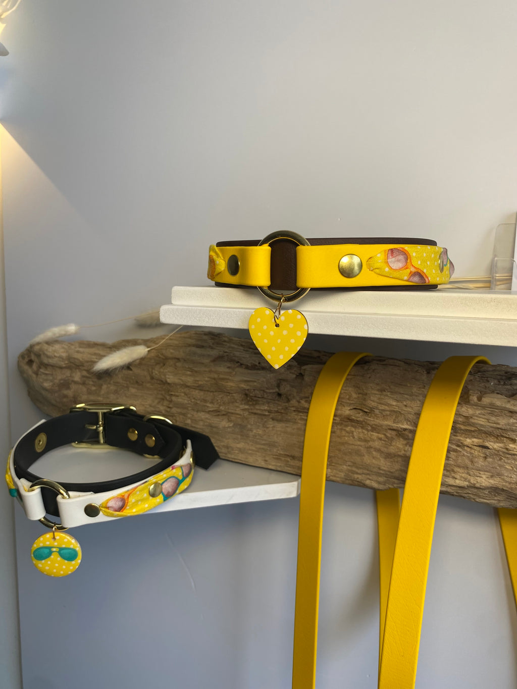 Set Éphémère - Summer jaune - Porte médaille et médaille