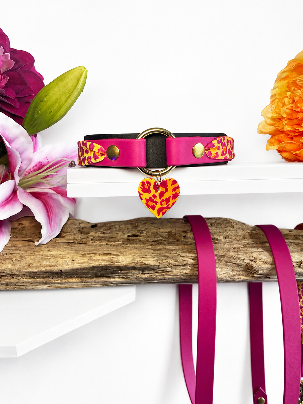 Set éphémère - Pink Sauvage - Porte médaille et médaille