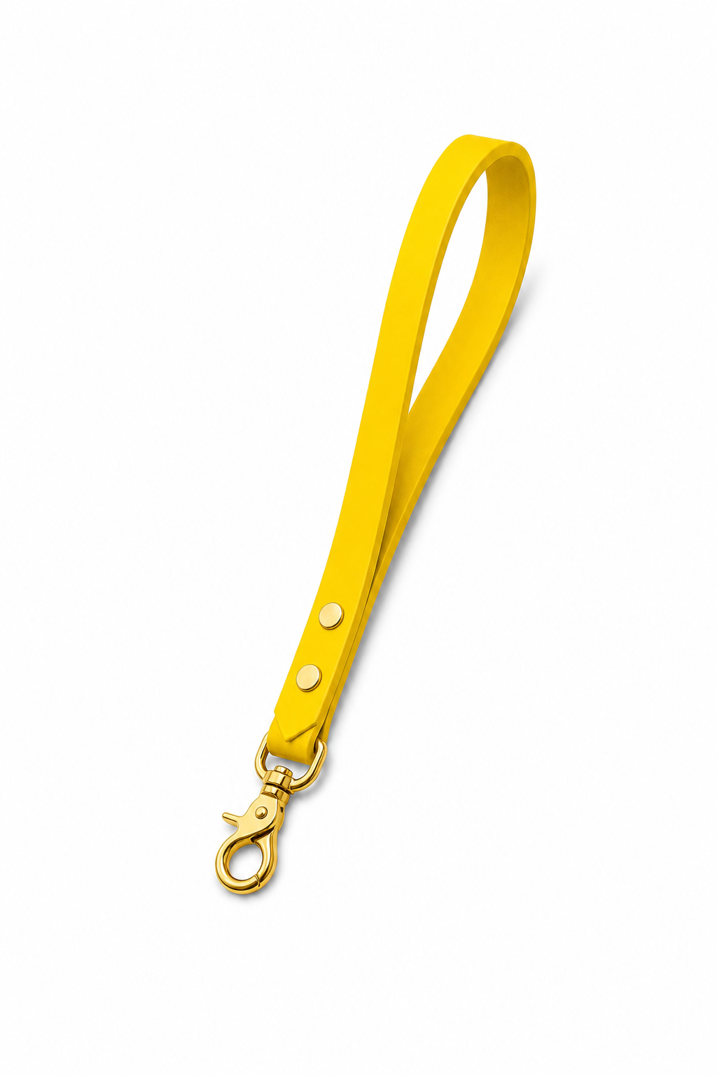 Poignée de laisse biothane - Jaune
