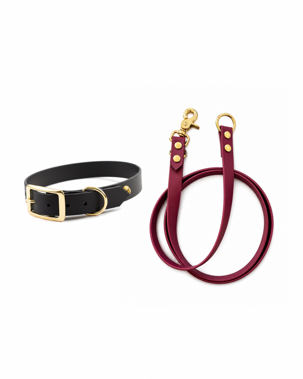 Set l’essentiel - Laisse bordeaux