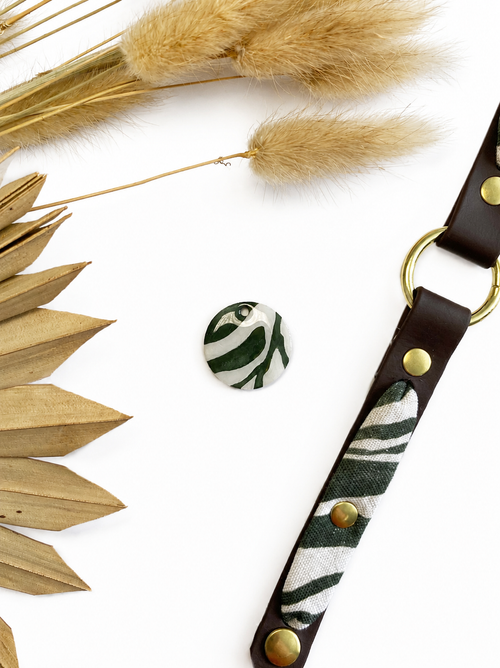 Ensemble collier - Safari green