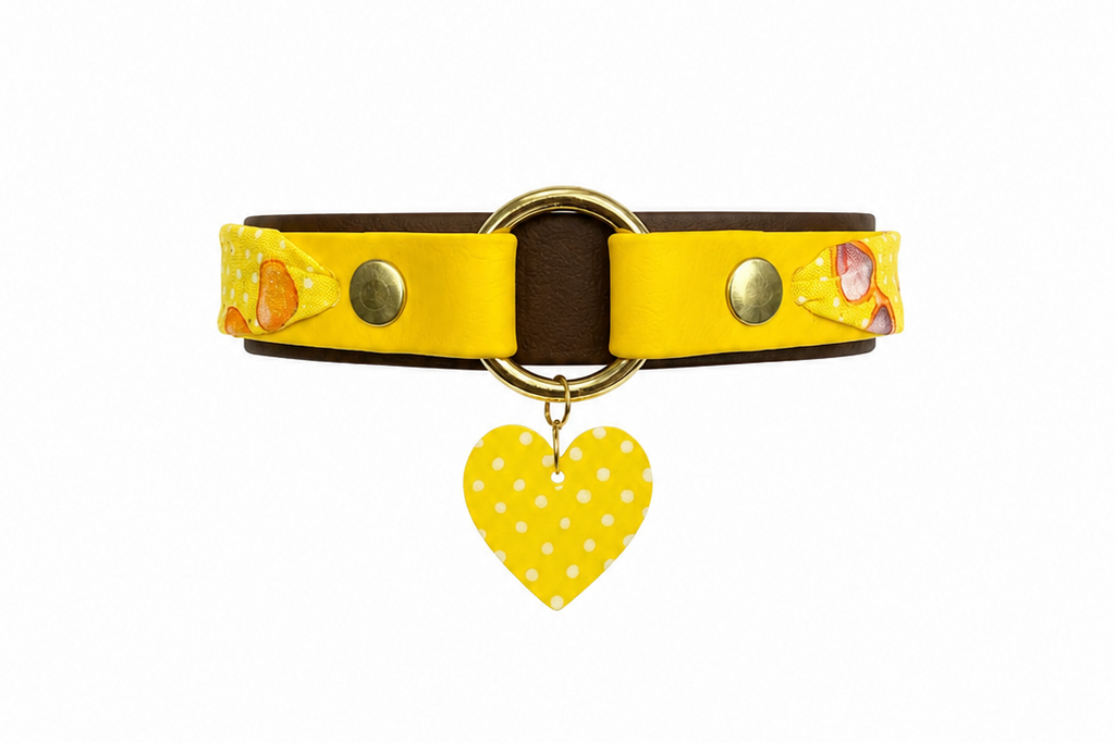 Set Éphémère - Summer jaune - Porte médaille et médaille