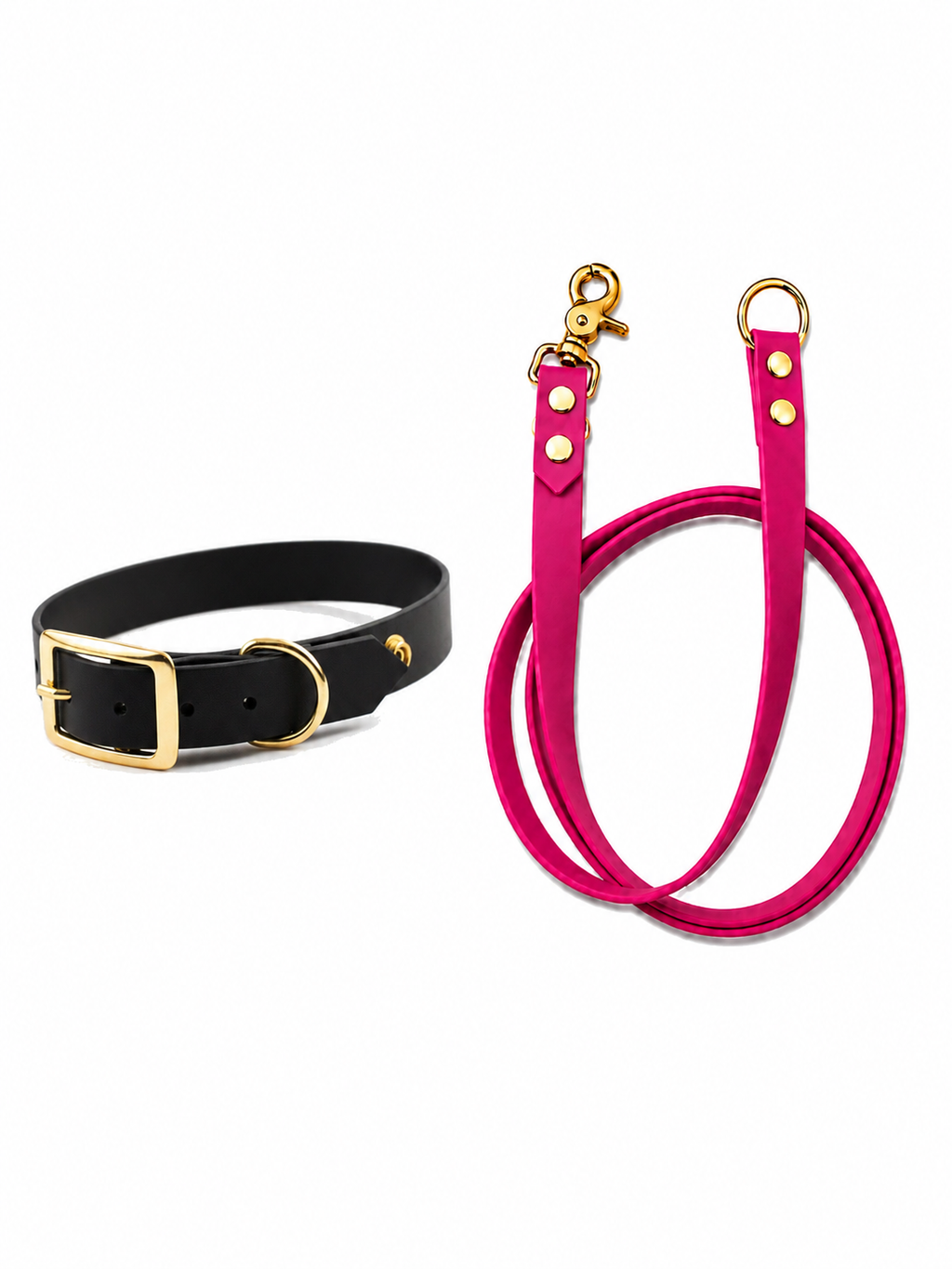 Set l’essentiel - laisse Fushia